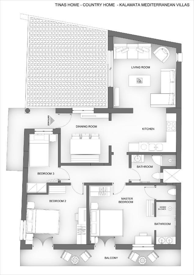 Tinas Home - Kalamata Mediterranean Villas 外观 照片